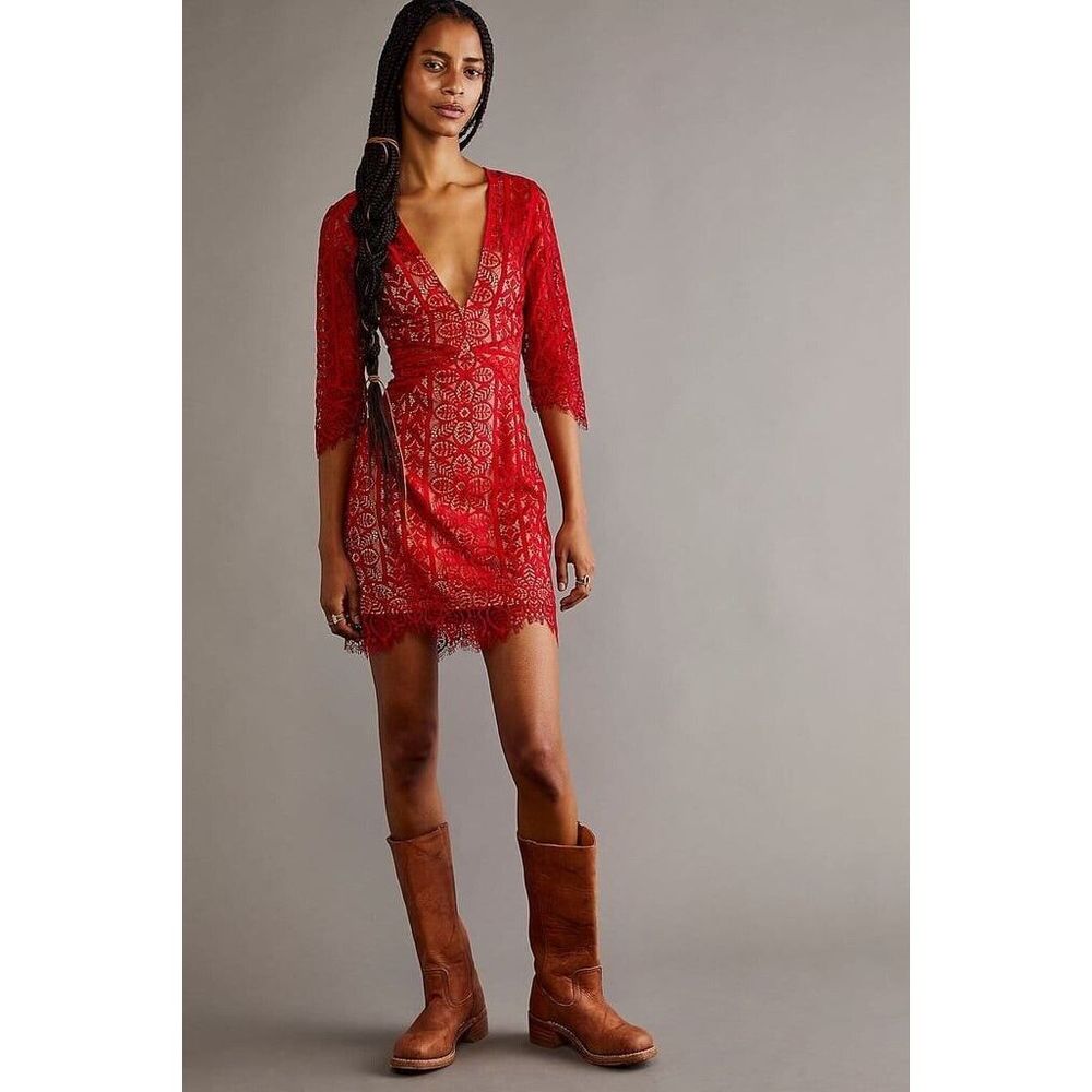 Free People For Love & Lemons Lyla Cocktail Dress Size L
